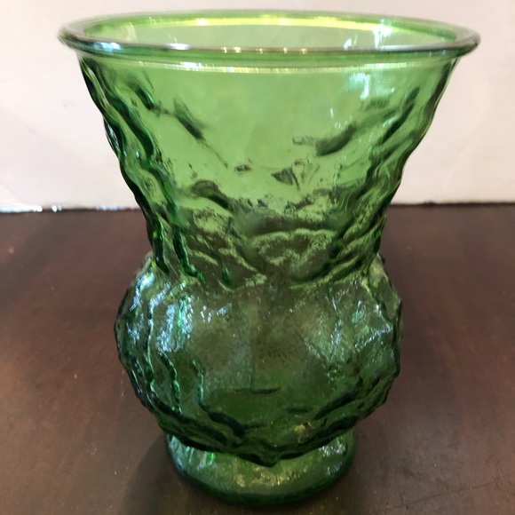 Vintage Green Glass Vase. Brody Company. - Picture 1 of 4